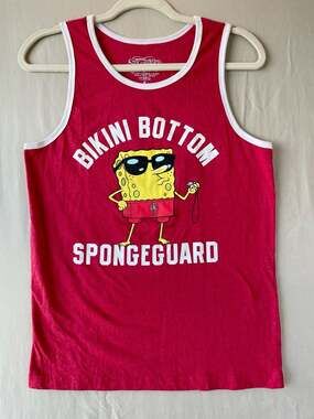SpongeBob SquarePants Bikini Bottom SpongeGuard Tank Top Size S